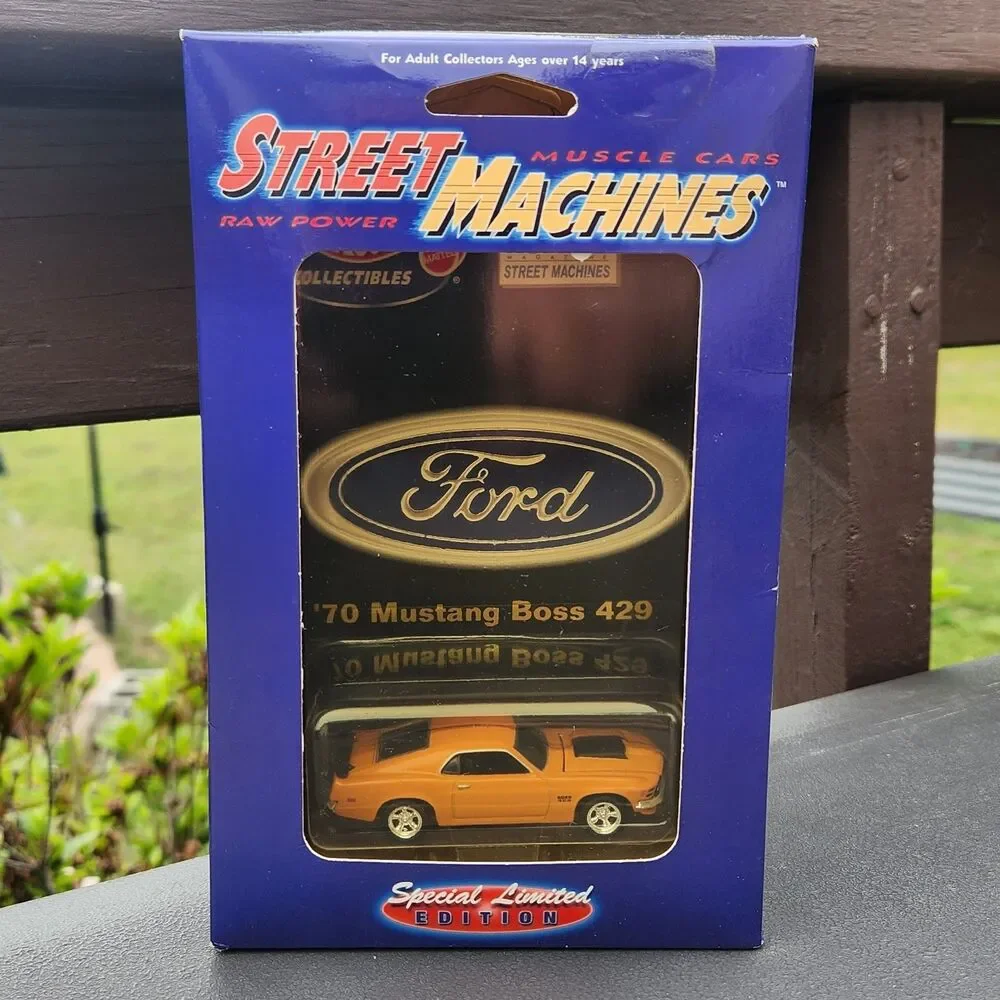 Hotwheels Street Machines Hot Rod Orange Ford 1970 Mustang Boss 429 1:64 Diecast